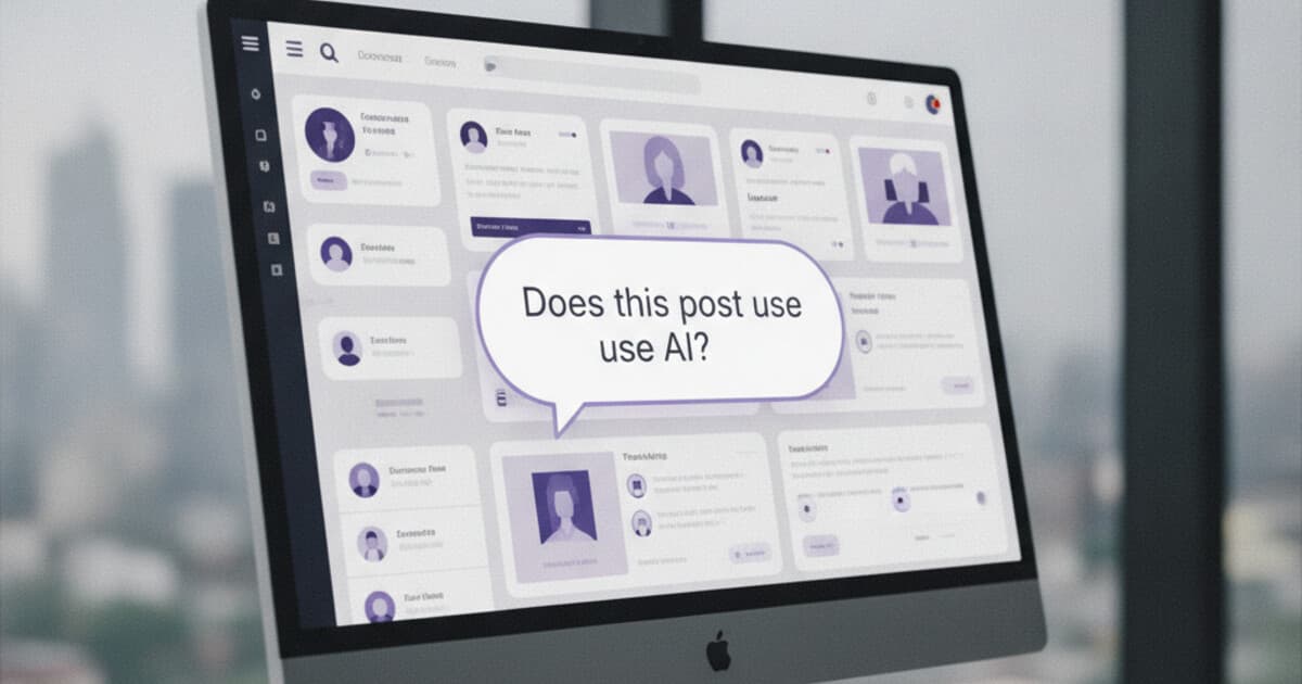 Circle.so community platform dashboard with an AI writing detection question