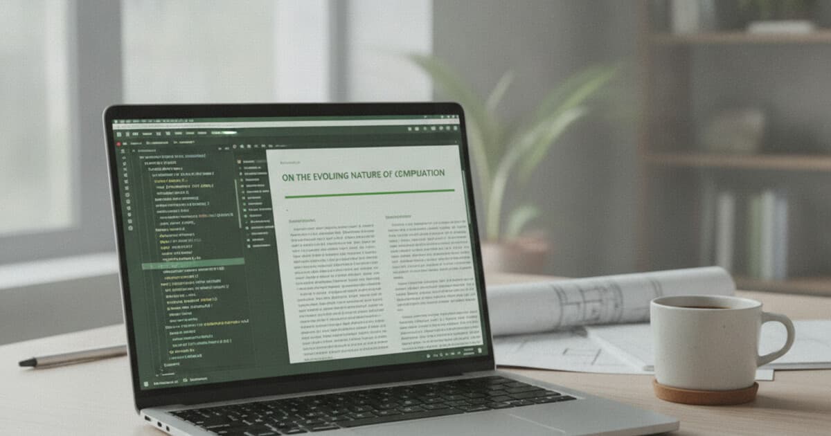 Overleaf LaTeX editor open on a laptop showing an academic research paper draft